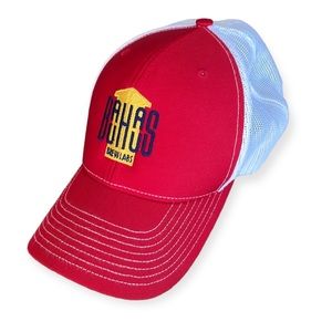 Bauhaus Brew Labs Richardson 112 Mesh Snapback Trucker Hat Red White One Size